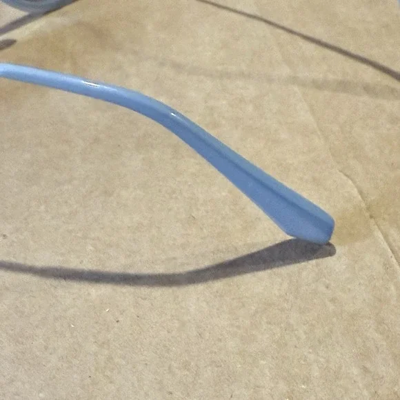 Bvlgari women's sunglasses light blue acetate frames brown gradient lenses